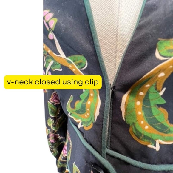 NWT Small FARM Rio Black Ravenala Puff Sleeve Mini Dress - Picture 15 of 15